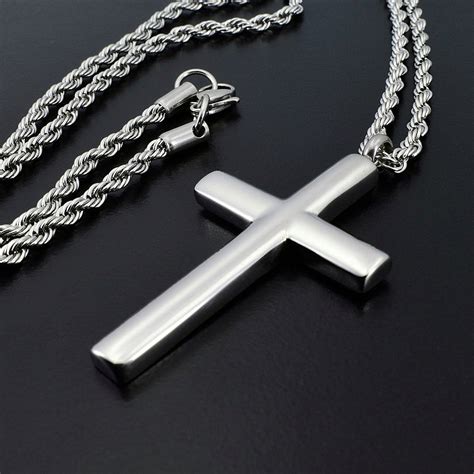 box stainless steel cross pendent|stainless steel cross pendant only.